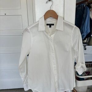 Banana Republic White Casual Button Down Shirt